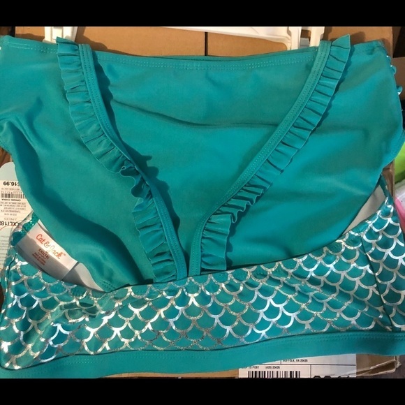 Cat and Jack Girls XXL (18) swimsuit NWT - Picture 4 of 5